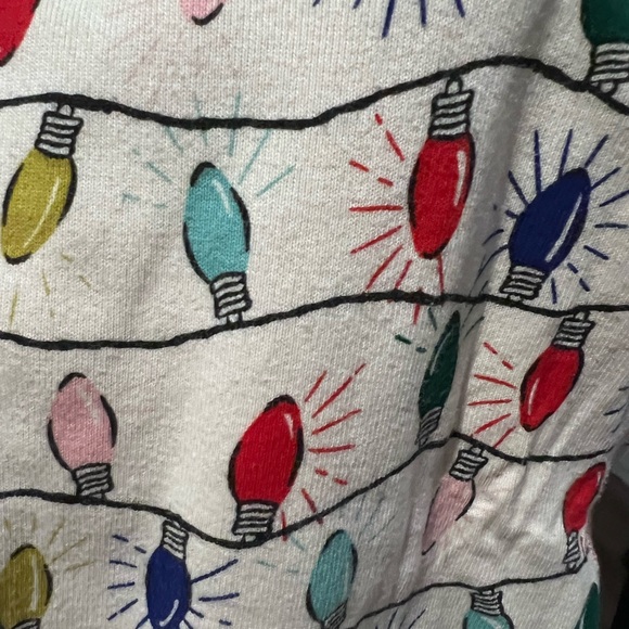 Hanna Andersson Adult Holiday Long John Pajama Pants- Bright Bulbs - Picture 4 of 4